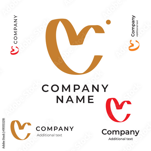 Heart from Tape Beauty Logo Simple and Clean Identity Brand Icon Symbol Concept Set Template