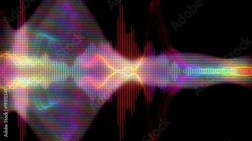 Digital Noise Equalizer Spectrum Glitch Abstract Background photo