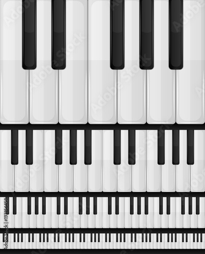 Piano Keyboard Seamless Background
