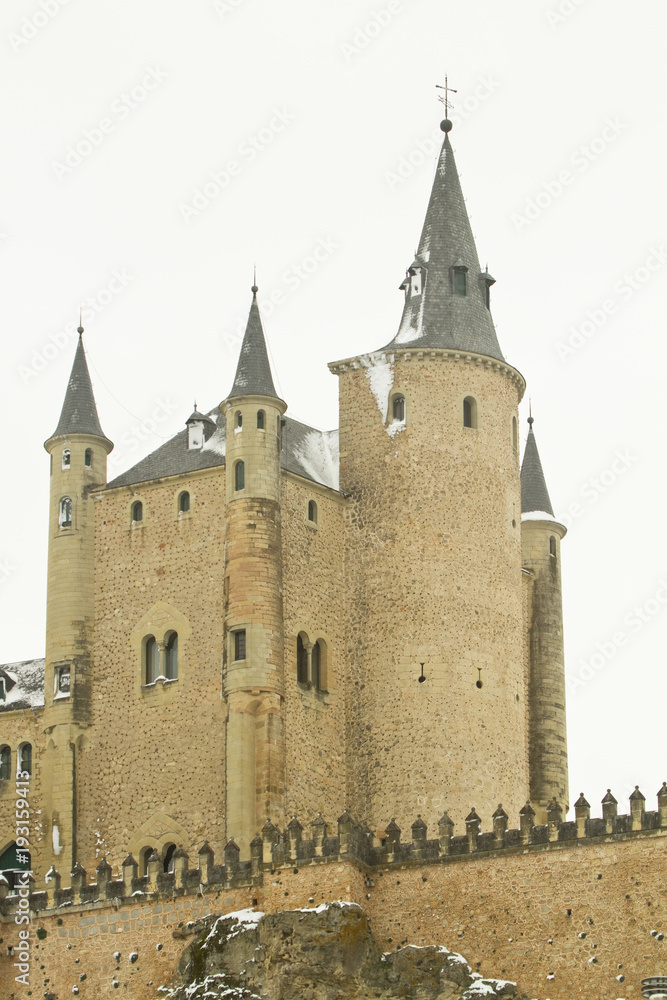 Alcazar of Segovia towers, Castile and Leon, Spain