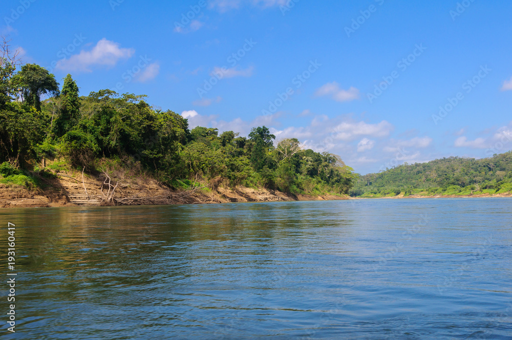 Sailing on Usumacinta river, Chiapas, Mexico Sailing on Usumacinta river, Chiapas, Mexico