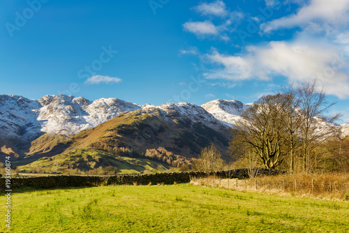 Bowfell and The Band, as seen from the head of Langdale.