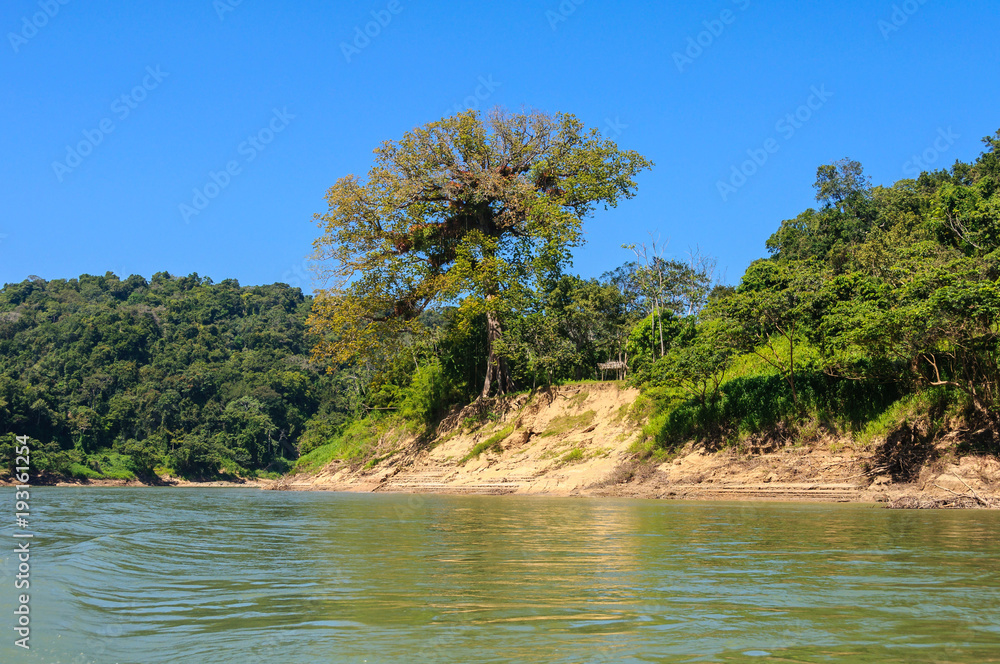Sailing on Usumacinta river, Chiapas, Mexico Sailing on Usumacinta river, Chiapas, Mexico