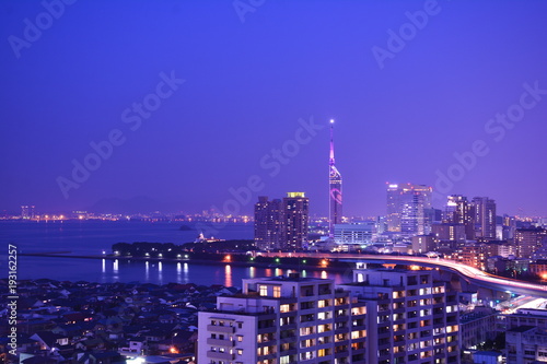 Wallpaper Mural 福岡市の夜景　Japan Hukuoka Night View Torontodigital.ca