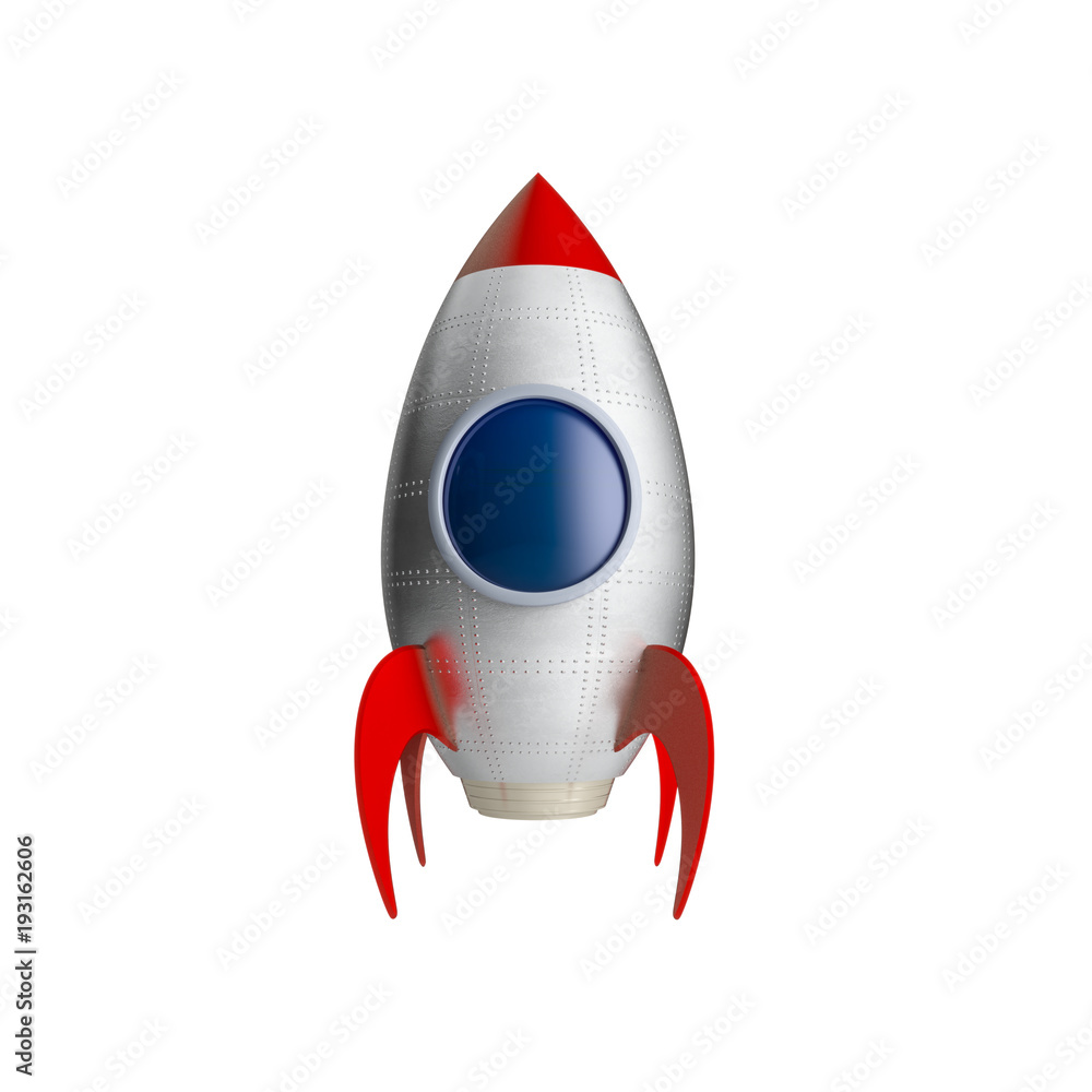 isolated spaceship on white isolated spaceship on white