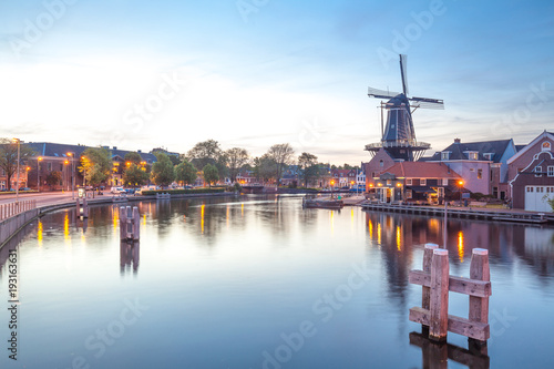 Haarlem waterfront panorama