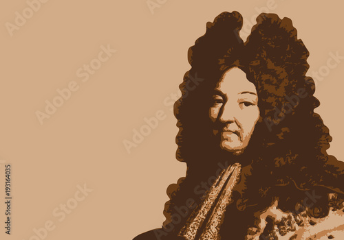 Louis XIV - portrait - roi de France - personnage historique - personnage célèbre - histoire photo