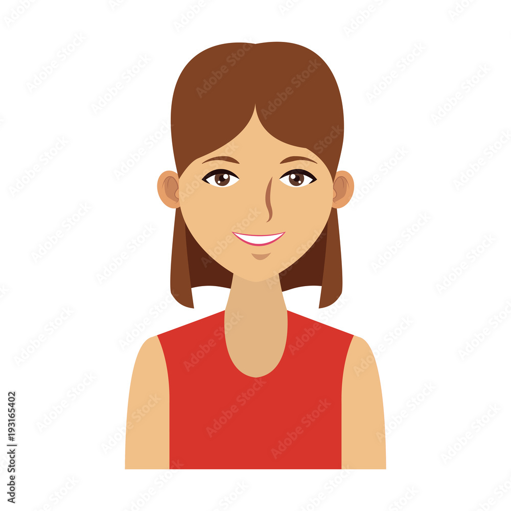 Beautiful woman cartoon icon vector illustration graphic design Beautiful woman cartoon icon vector illustration graphic design