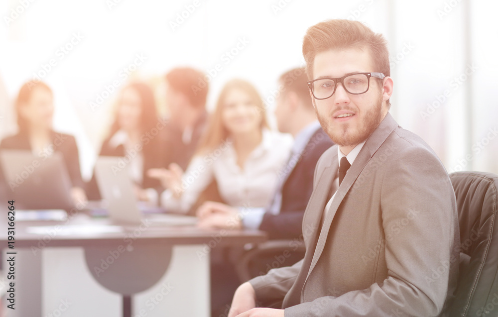 portrait of successful businessman at the office portrait of successful businessman at the office