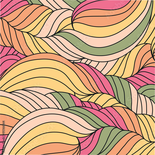 colorful spring spit stripes wave hair pattern background