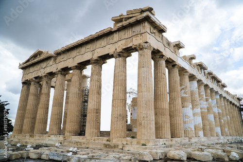 Parthenon temple on the Athenian Acropolis in Greece