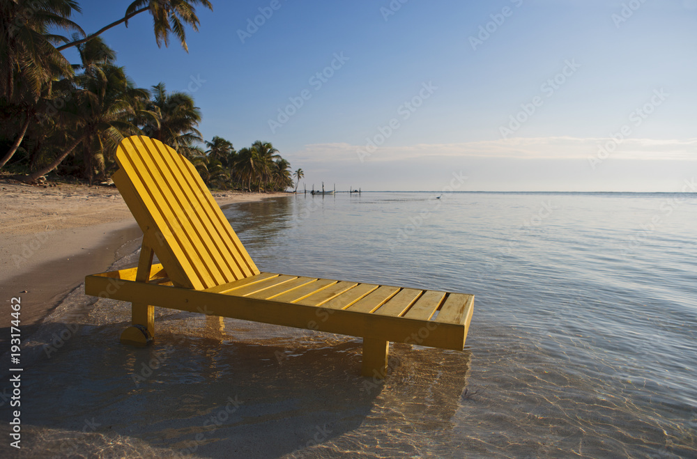 Tropical deck chair cheap