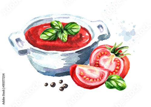 Obraz na plátně Natural tomato soup