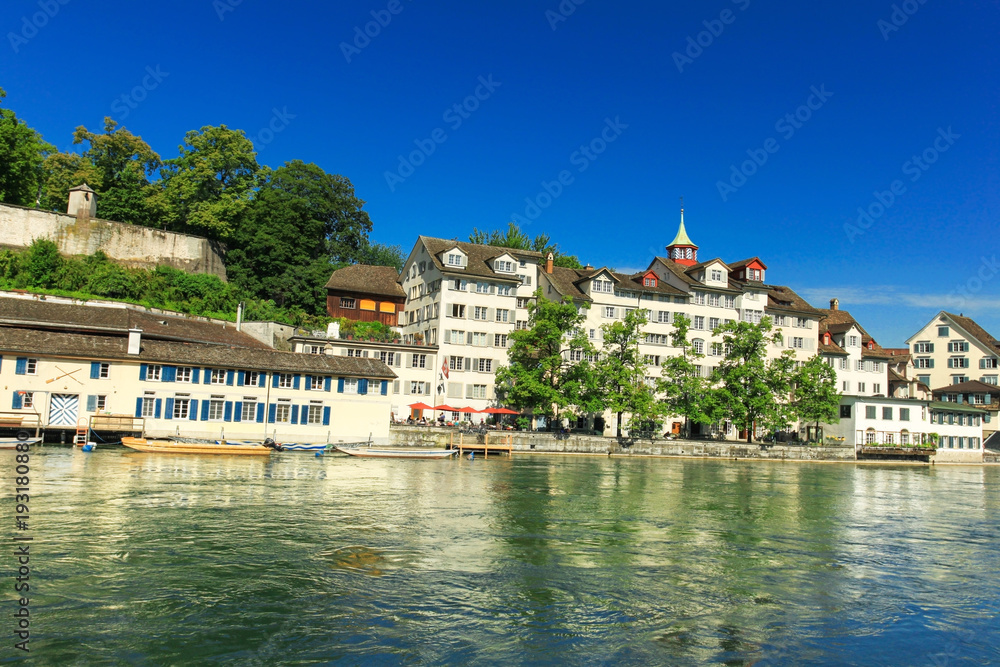 Limmata river in Zurich