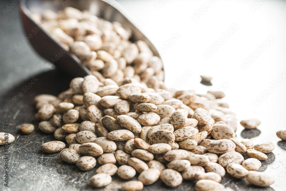 Obraz premium Dried borlotti beans.