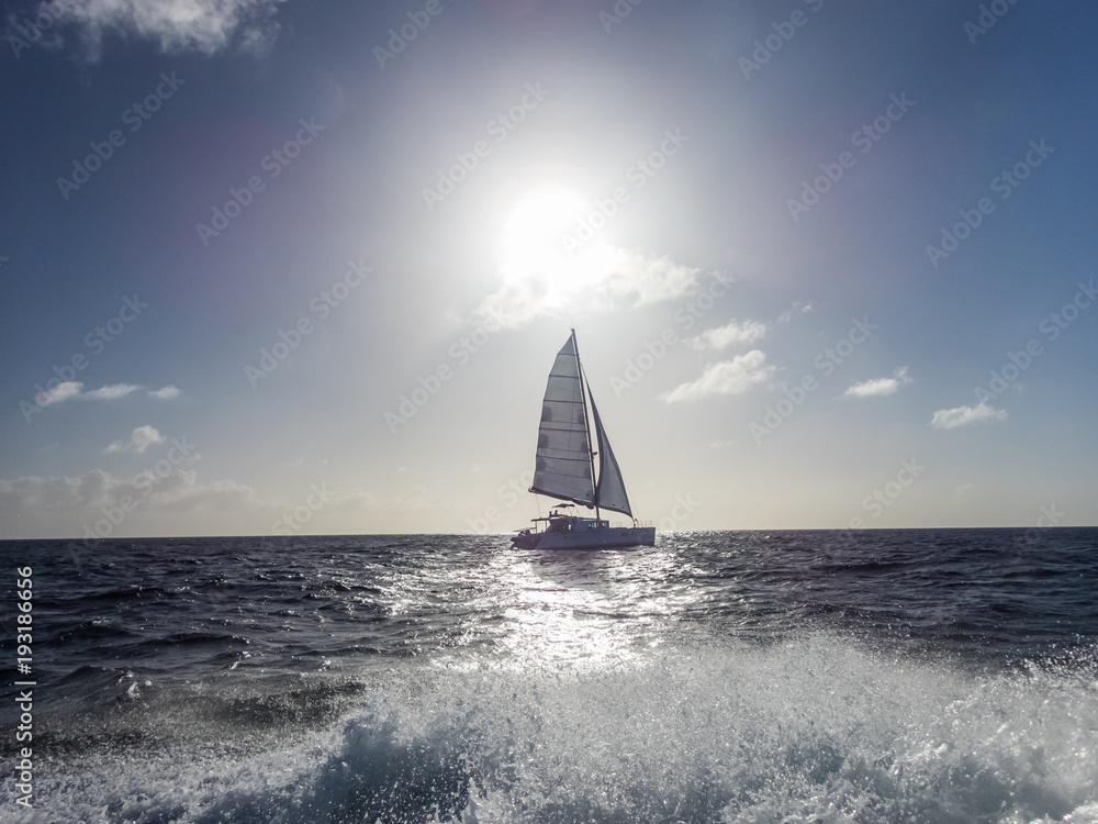 Sailing on the high seas  Curacao Views