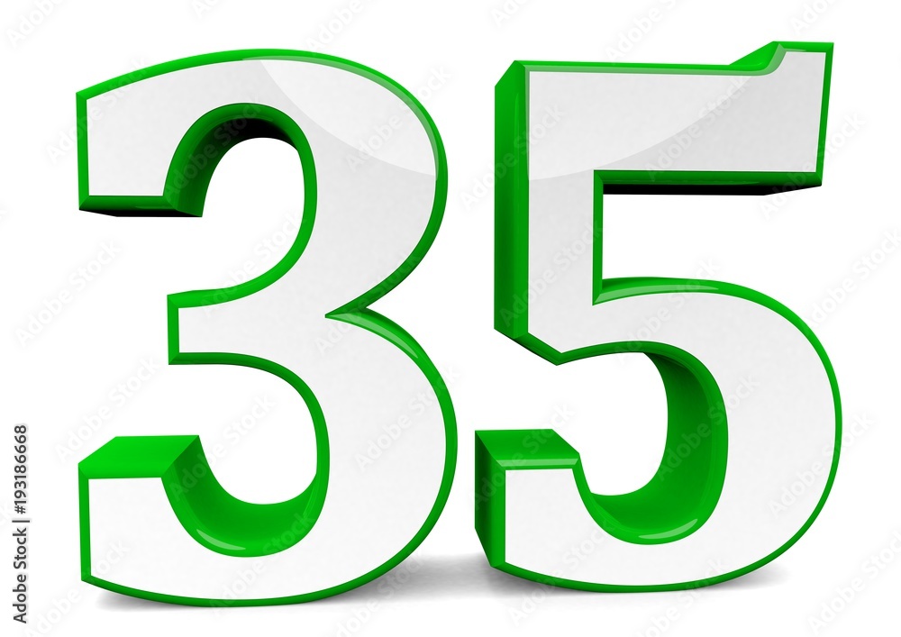 Naklejka premium number