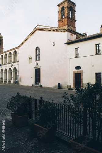 Piazza san francesco with the church of san francesco and san bernardino,italy