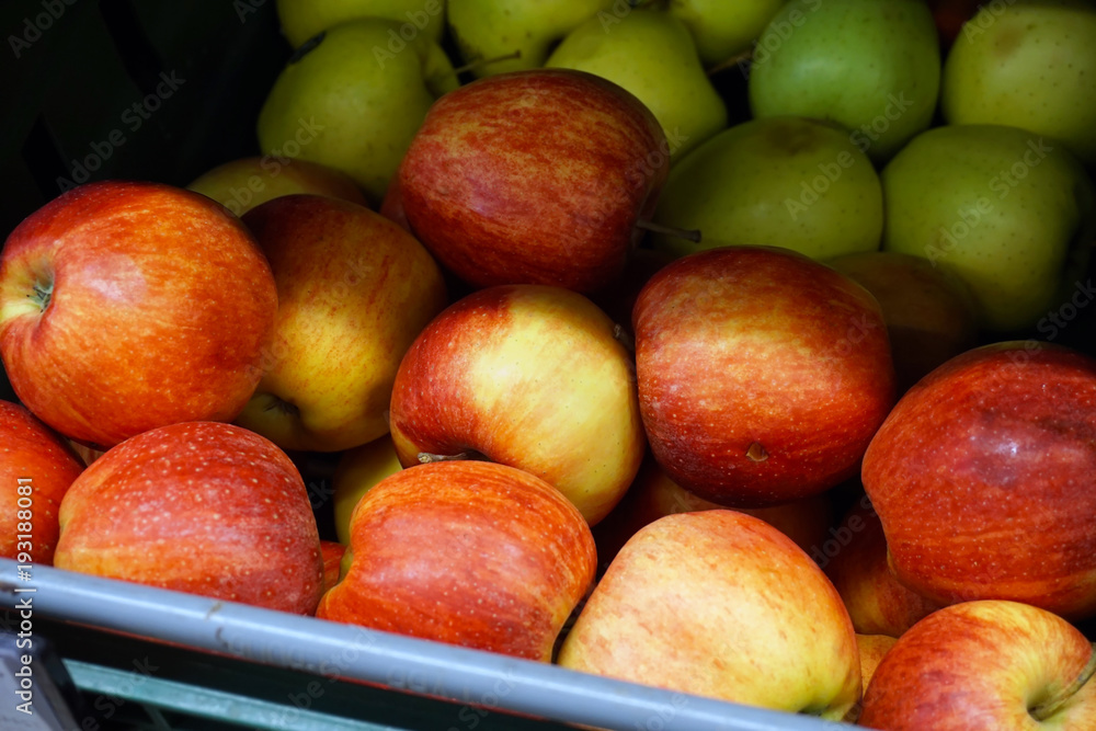 Many apples on the store counter Many apples on the store counter