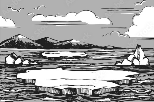 Northern landscape sketch