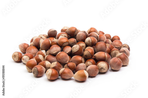 Hazelnuts. Food background, photo wallpaper.