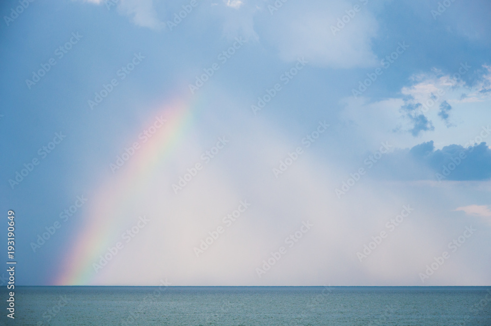 Rainbow above the sea