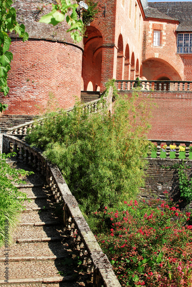 stairway to a castle