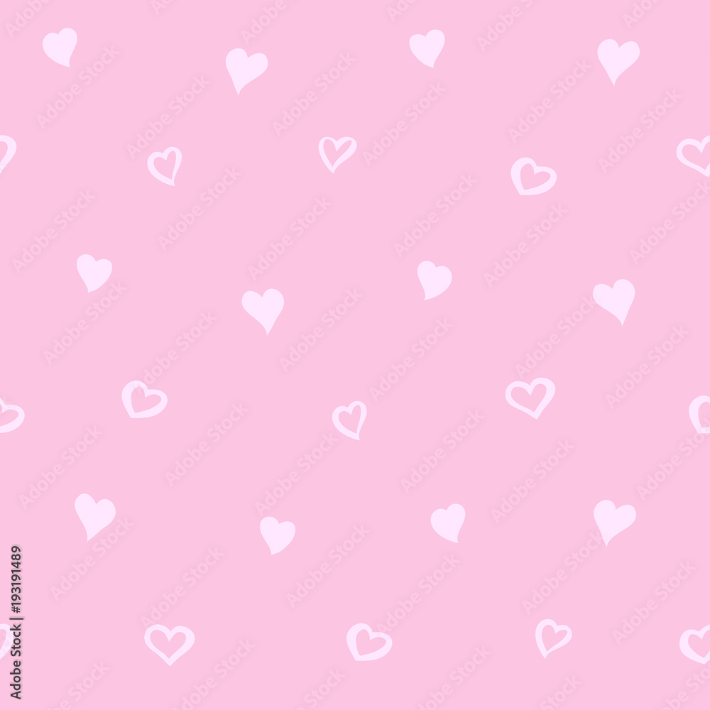 Love seamless pattern with Heart. Trendy valentines vector background