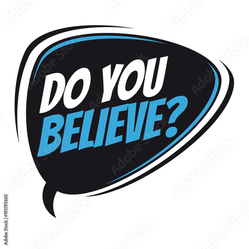 do you believe retro speech balloon