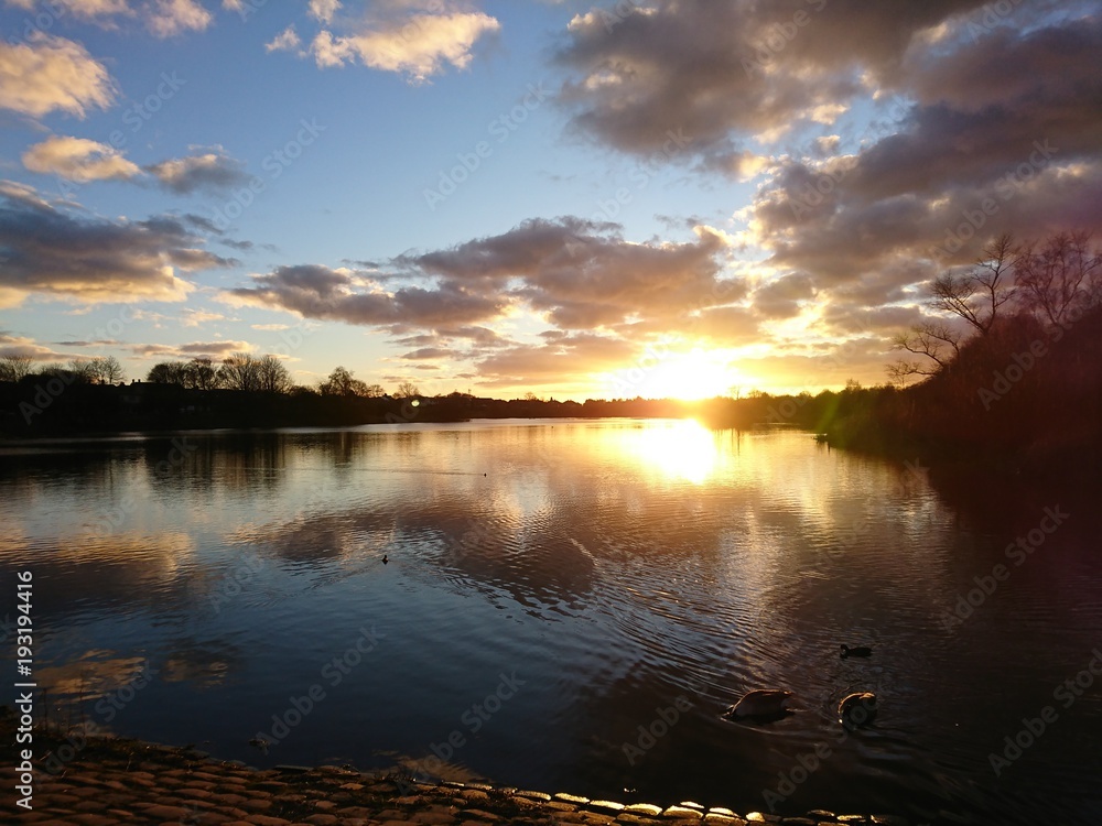 Obraz premium Lake Sunset