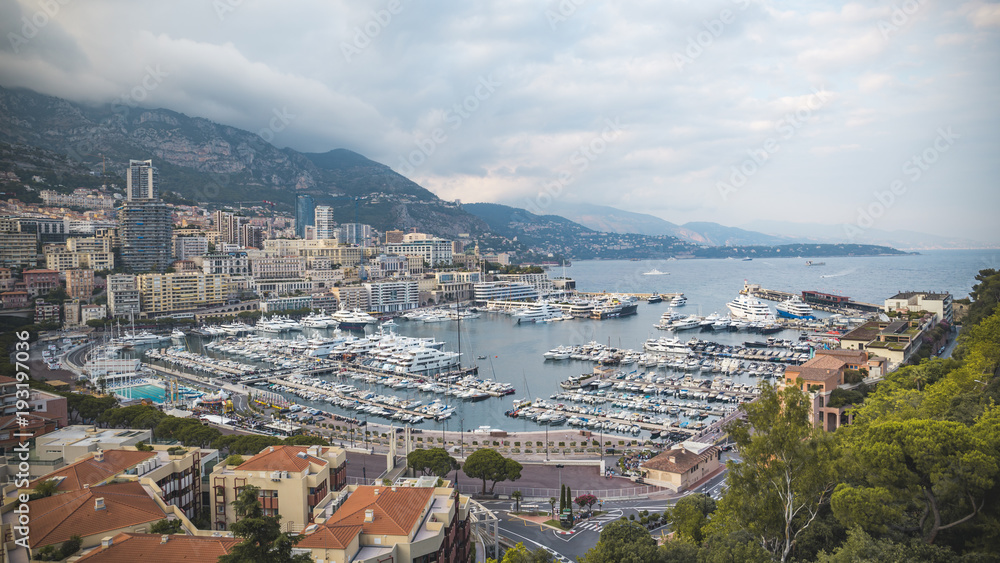 Nice view on beutiful city of Monaco.