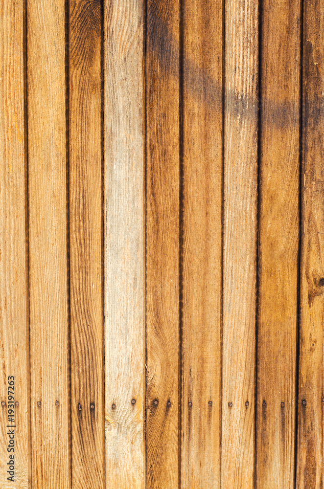 Fototapeta premium old wooden brown texture, background for design. vertically