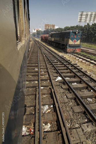 Obraz na płótnie Railway in Bangladesh w salonie