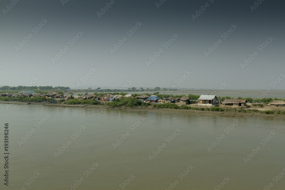 Village in Sundarbans in Bangladesh