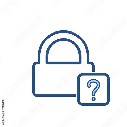 Forgot lock office password icon