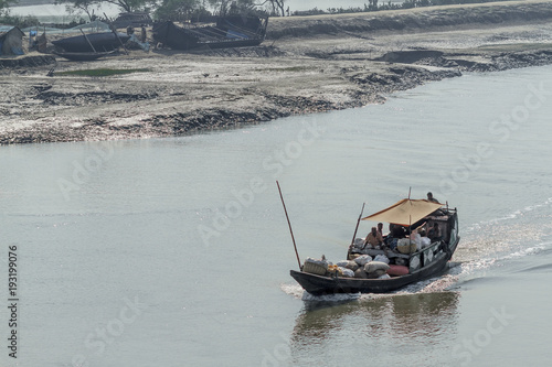 Obraz na płótnie Village in Sundarbans in Bangladesh w salonie