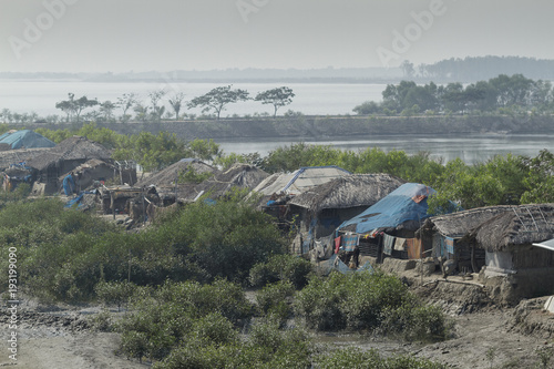 Village in Sundarbans in Bangladesh