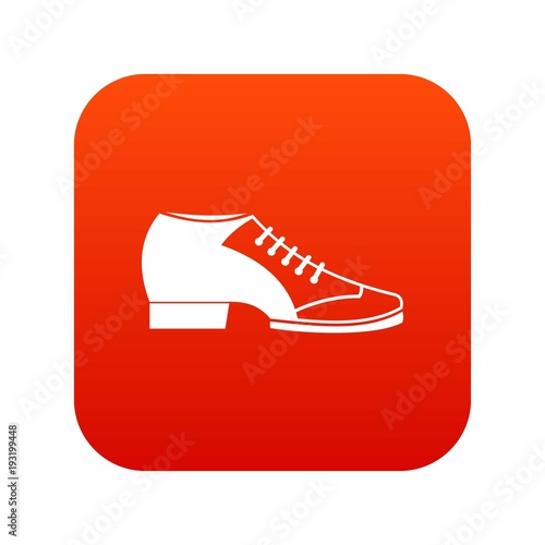 Tango shoe icon digital red