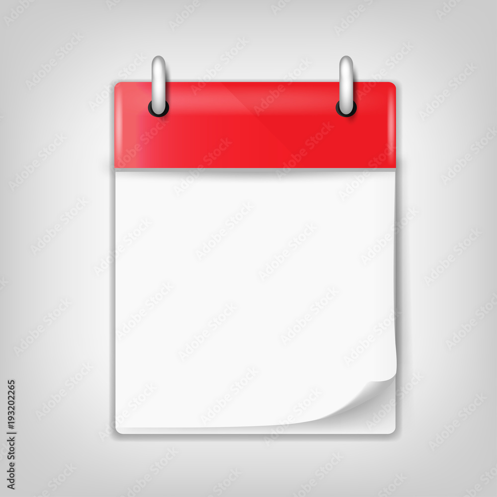 Vector illustration of detailed calendar Vector illustration of detailed calendar