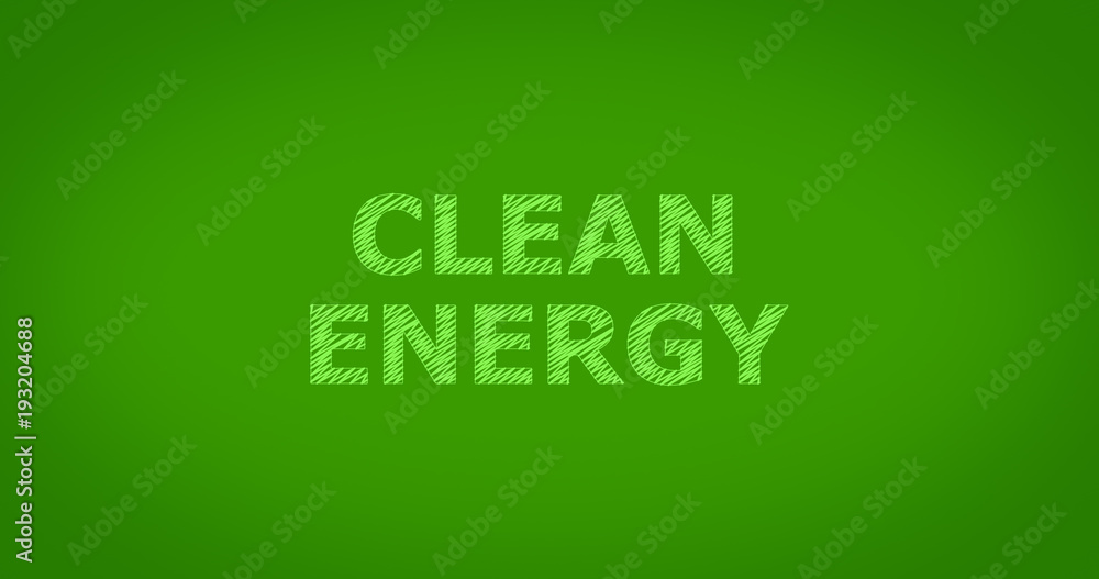 CLEAN ENERGY - Scribble text on green background
CLEAN ENERGY - Scribble text on green background