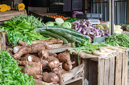 Photos Vegetables on local market in Sri Lanka.