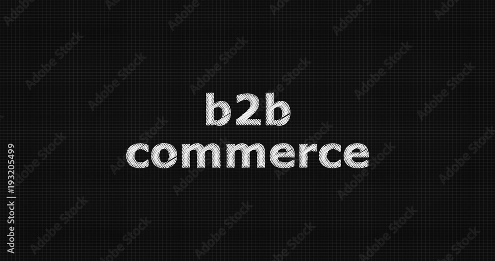 b2b commerce word on black background b2b commerce word on black background