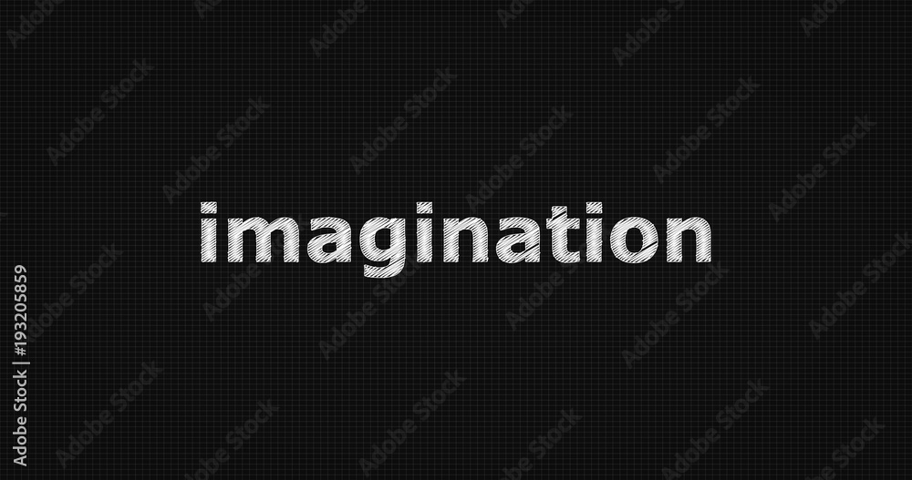Imagination word on black background. Imagination word on black background.