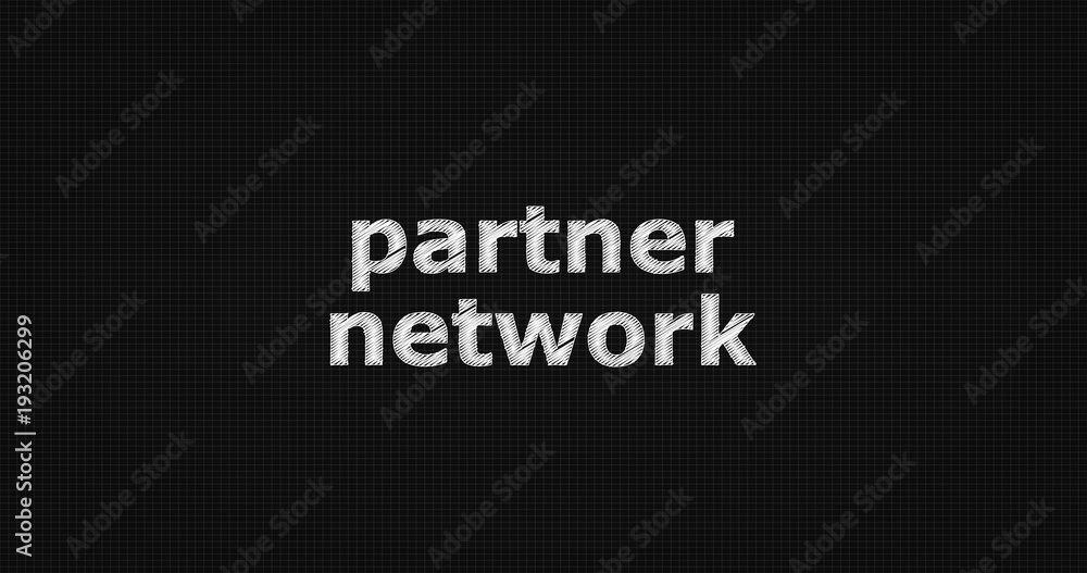 Partner network word on grey background. Partner network word on grey background.