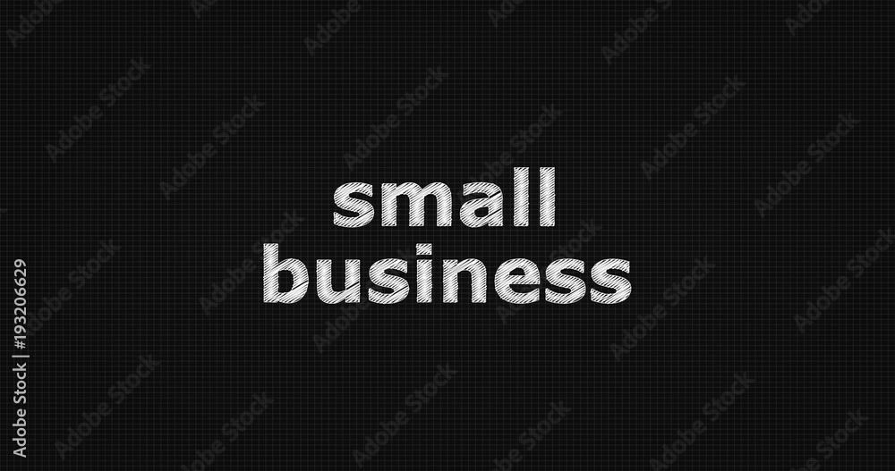 Small business word on grey background. Small business word on grey background.