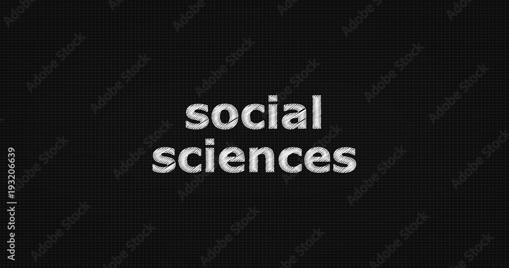 Social sciences word on grey background. Social sciences word on grey background.