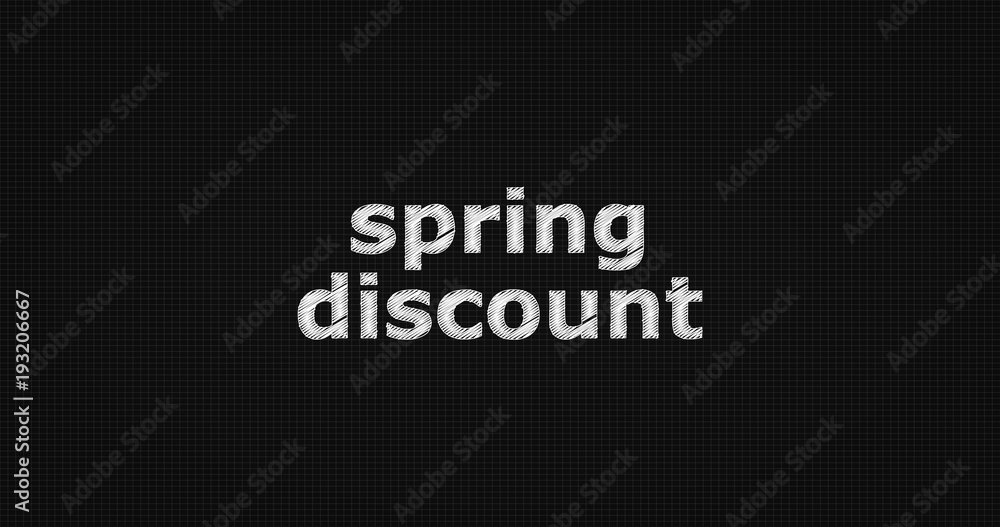 Spring discount word on grey background. Spring discount word on grey background.