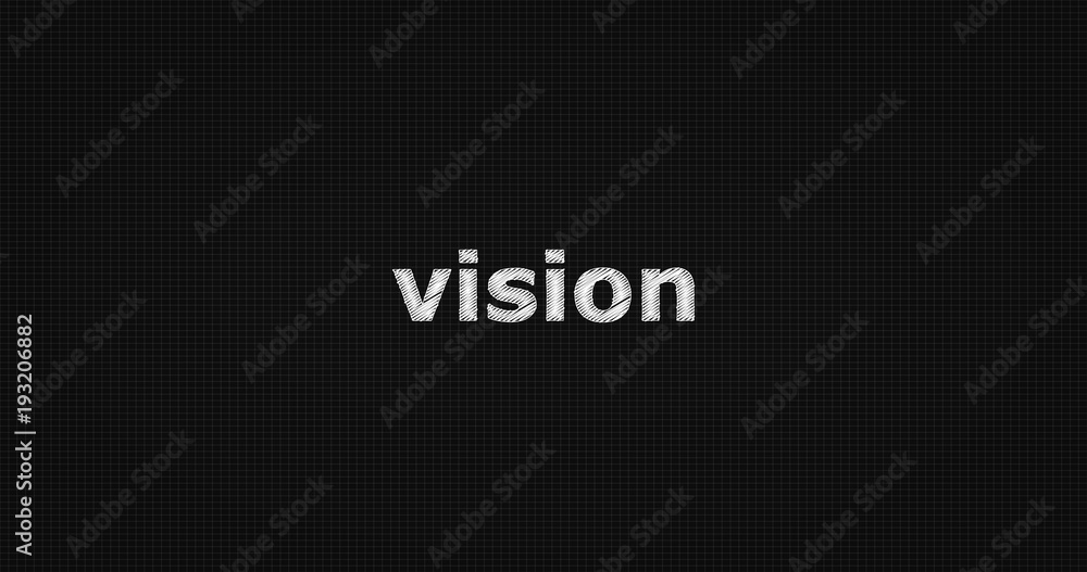 Vision word on grey background. Vision word on grey background.