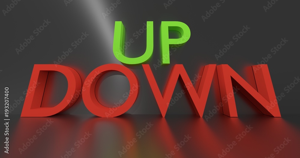 Up & down words in 3s space