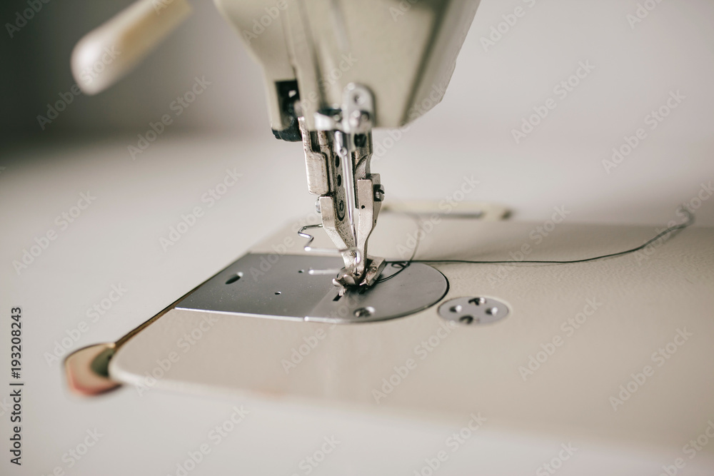 sewing machine monochrome background